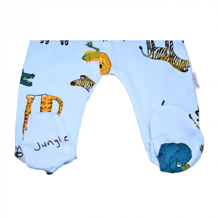 Salopeta cu maneca lunga pentru baieti Mini Junior SLP-MJ13, Albastru [4]