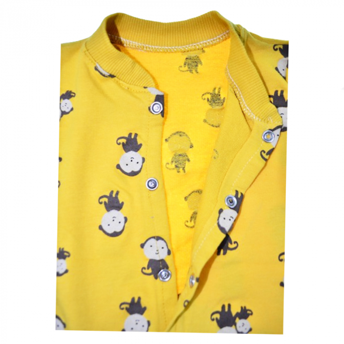 Salopeta cu maneca lunga pentru baieti Mini Junior SLP-MJ5, Galben [3]