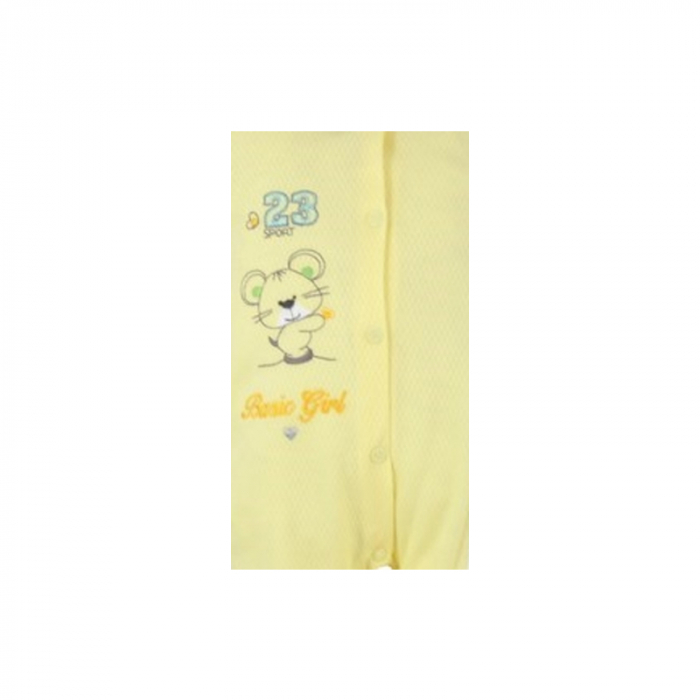 Salopeta cu maneca lunga pentru copii Koala Maly Sportowiec B01-049G1-62-cm, Galben [3]