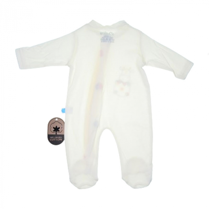 Salopeta cu maneca lunga pentru bebelusi Mini Junior SBMJ-6, Crem [2]