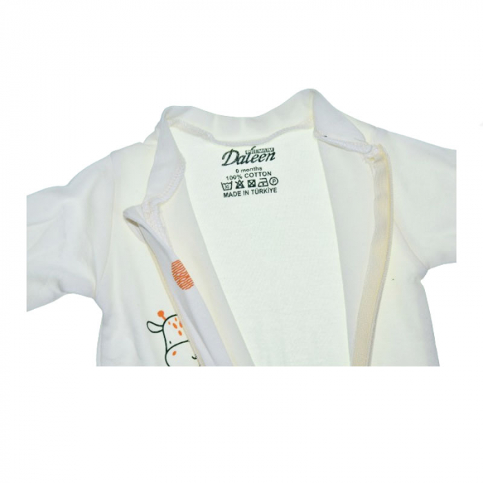 Salopeta cu maneca lunga pentru bebelusi Mini Junior SBMJ-6, Crem [3]