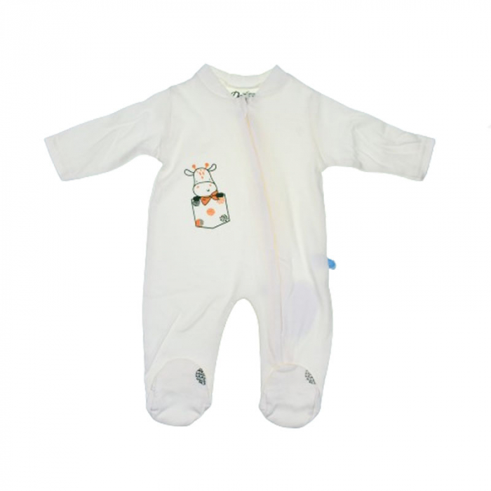 Salopeta cu maneca lunga pentru bebelusi Mini Junior SBMJ-6, Crem [1]