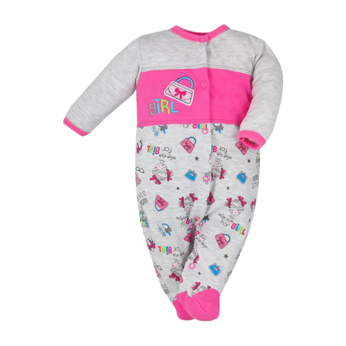 Salopeta cu maneca lunga pentru copii Koala Literki 2848-R-62, Roz [1]
