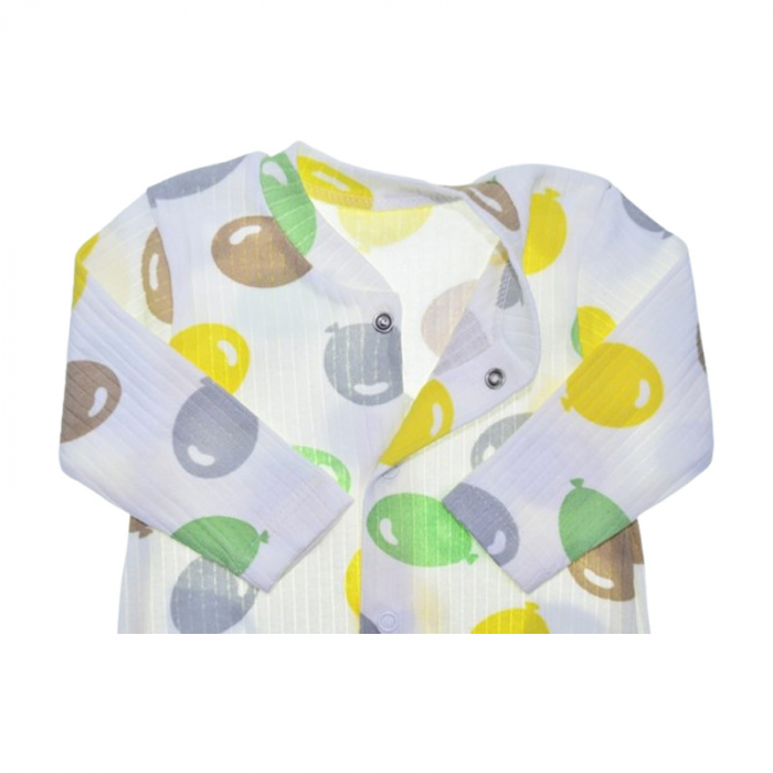 Salopeta cu maneca lunga, pentru baieti, Mini Junior 100056C2, Crem [2]