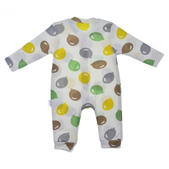 Salopeta cu maneca lunga, pentru baieti, Mini Junior 100056C2, Crem [3]