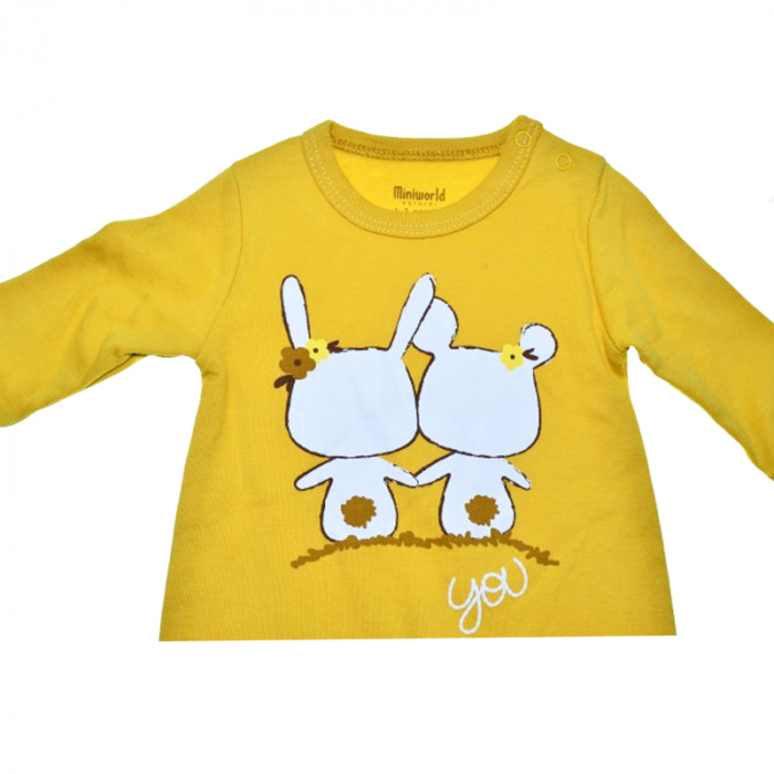 Salopeta cu maneca lunga pentru copii Mini Junior SALMJ-11, Galben [3]