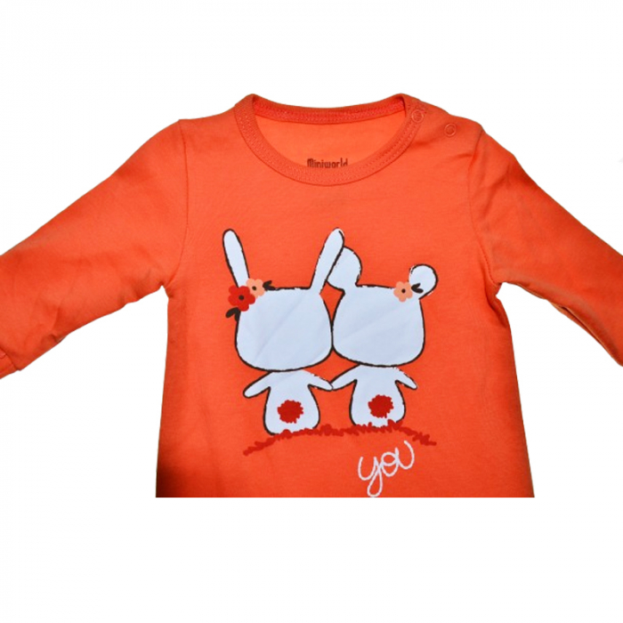 Salopeta cu maneca lunga pentru copii Mini Junior SALMJ-13, Rosu [2]