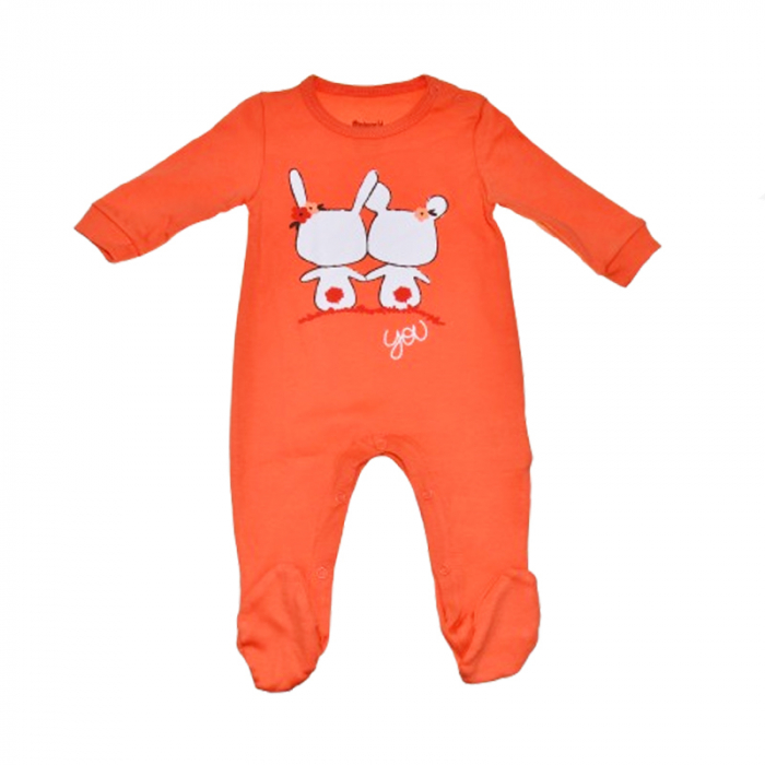 Salopeta cu maneca lunga pentru copii Mini Junior SALMJ-13, Rosu [1]