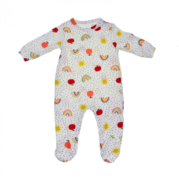 Salopeta cu maneca lunga pentru copii Mini Junior SALMJ-20, Alb [1]