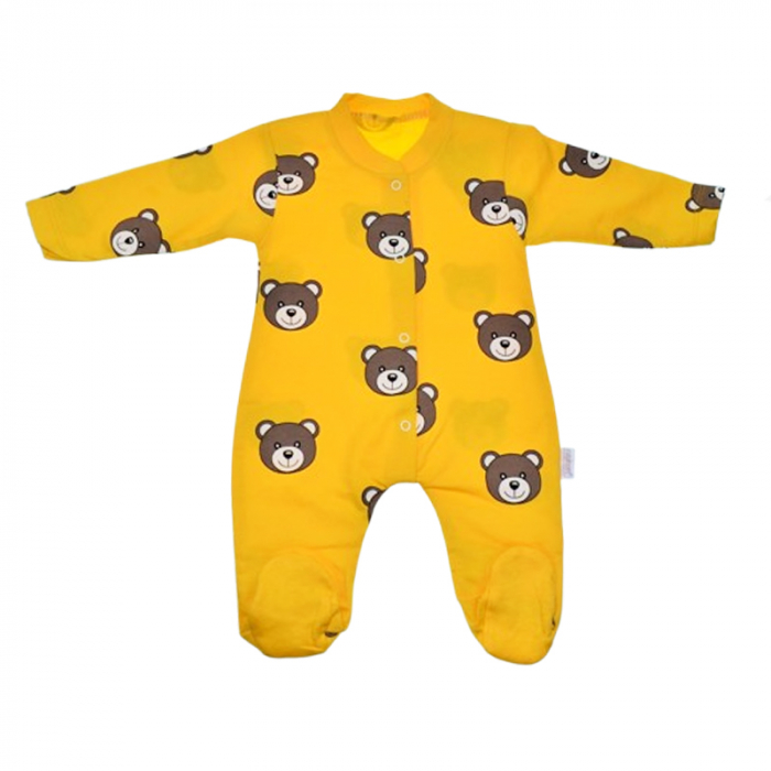Salopeta cu maneca lunga pentru copii Mini Junior SALMJ-25, Galben [1]