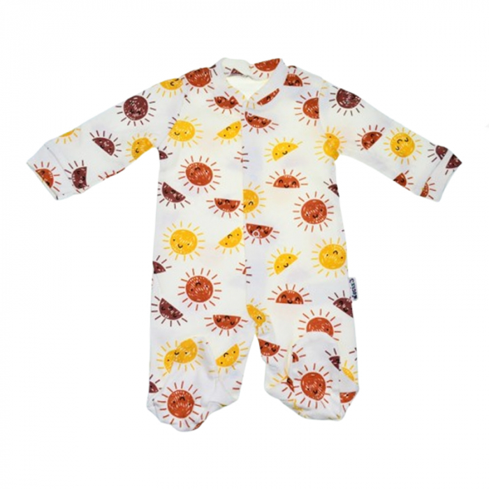 Salopeta cu maneca lunga pentru copii Mini Junior SALMJ-26, Alb [1]