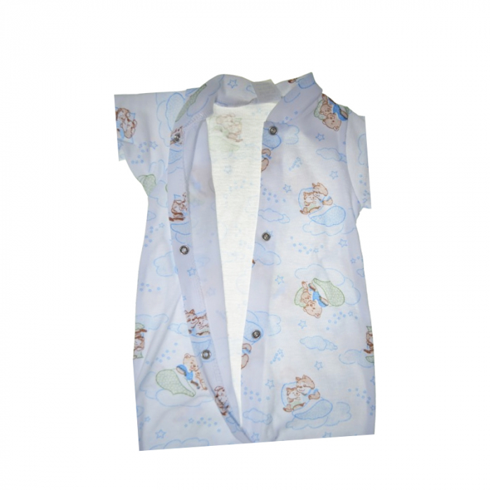 Salopeta cu maneca lunga pentru copii Mini Junior SALMJ-2A, Alb [3]