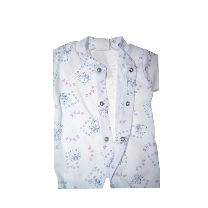 Salopeta cu maneca lunga pentru copii Mini Junior SALMJ-4A, Alb [3]