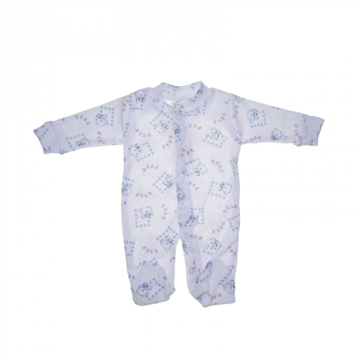 Salopeta cu maneca lunga pentru copii Mini Junior SALMJ-4A, Alb [1]