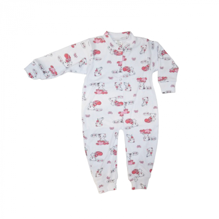 Salopeta cu maneca lunga pentru copii Mini Junior SALMJ-8A, Alb [1]