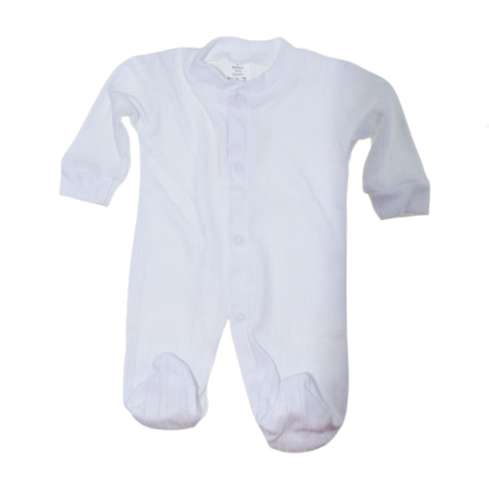 Salopeta cu maneca lunga pentru copii Mini Junior SCBMJ-04, Alb [1]
