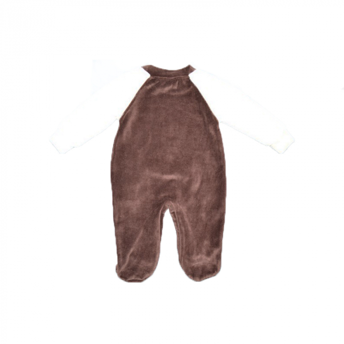 Salopeta cu maneca lunga pentru copii Mini Junior SLP-3918, Maro [2]