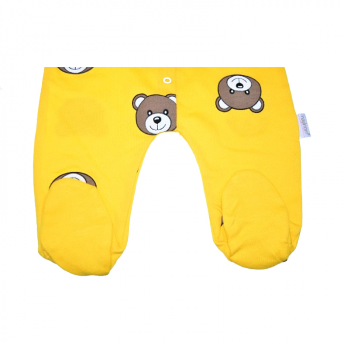 Salopeta cu maneca lunga pentru copii, Mini Junior SLP-MJ11, Galben [4]