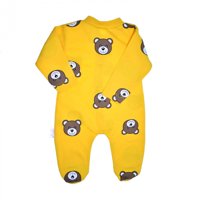 Salopeta cu maneca lunga pentru copii, Mini Junior SLP-MJ11, Galben [2]