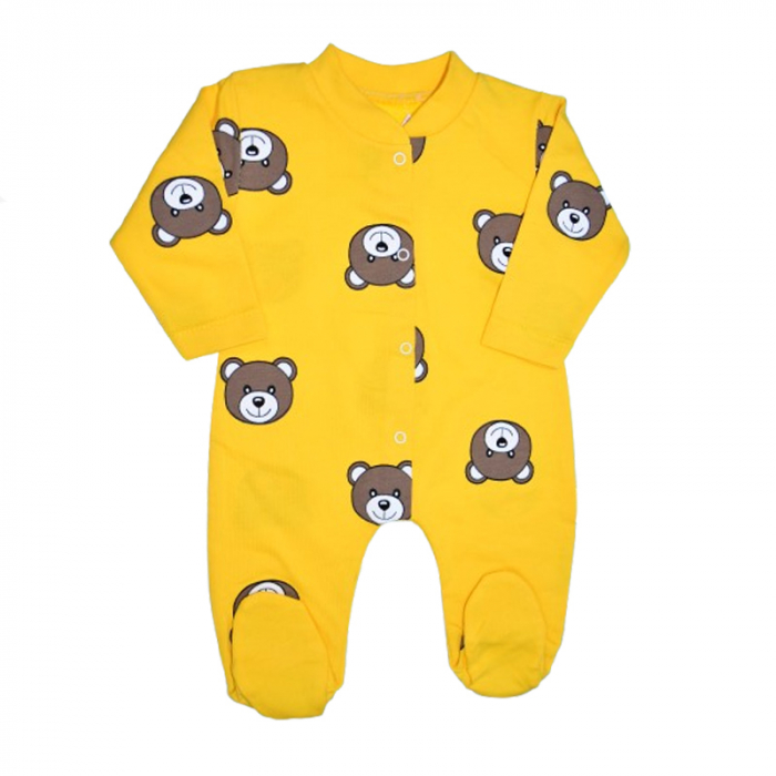 Salopeta cu maneca lunga pentru copii, Mini Junior SLP-MJ11, Galben [1]