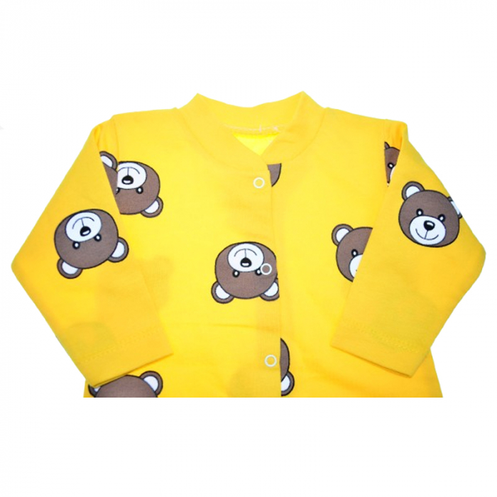 Salopeta cu maneca lunga pentru copii, Mini Junior SLP-MJ11, Galben [3]