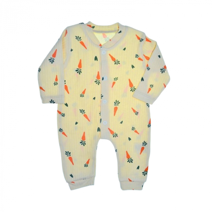 Salopeta cu maneca lunga pentru copii, Mini Junior SLP0605, Galben [1]
