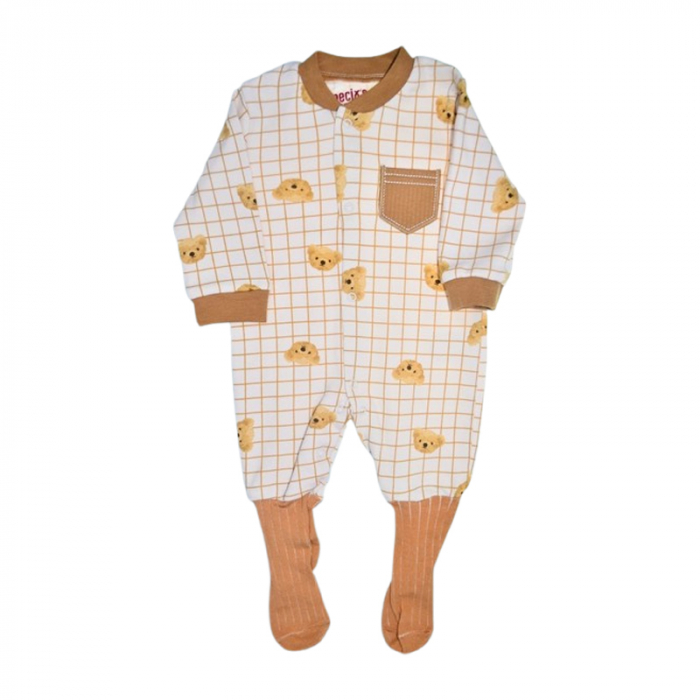 Salopeta cu maneca lunga pentru copii, Mini Junior SLP0705B, Bej [1]