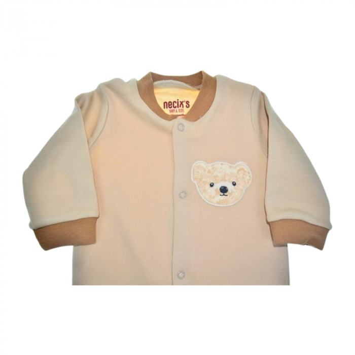 Salopeta cu maneca lunga pentru copii, Mini Junior SLP0705M, Maro [3]
