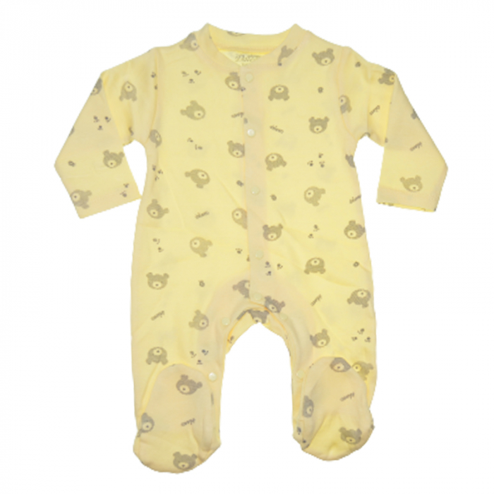 Salopeta cu maneca lunga pentru copii Ciccimbaby DL125, Galben [2]