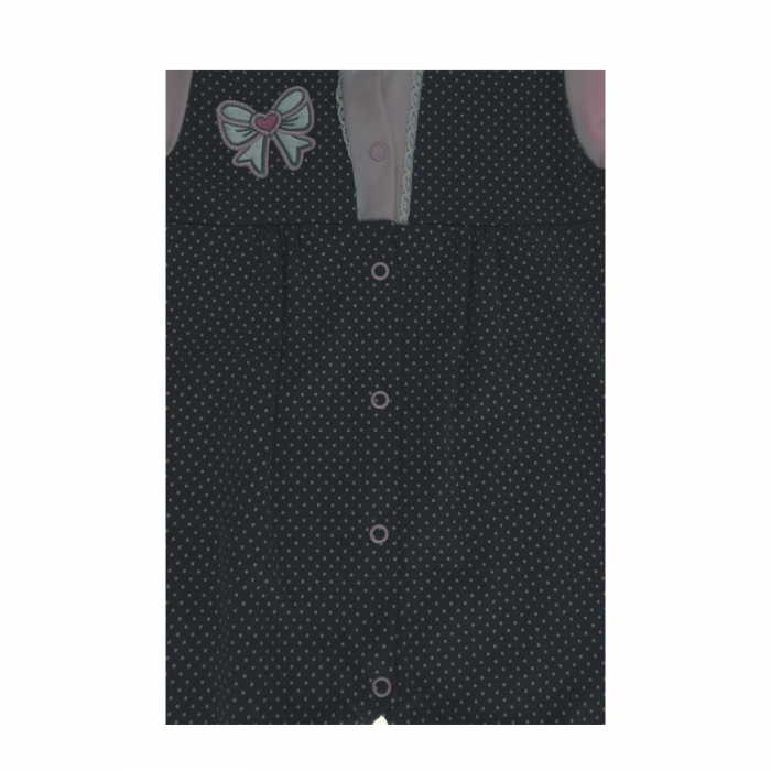 Salopeta cu maneca lunga pentru fete Koala Bella 04-426G-74-cm, Gri [3]