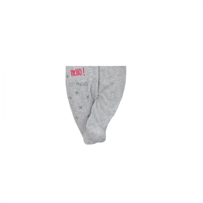 Salopeta cu maneca lunga pentru fete Koala Hello 04-851G1-80-cm, Gri [3]
