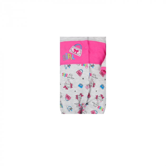 Salopeta cu maneca lunga pentru fete Koala Literki 2849R-74, Gri [2]