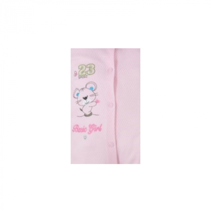 Salopeta cu maneca lunga pentru fete Koala Maly Sportowiec B01-049R1-62-cm, Roz [3]