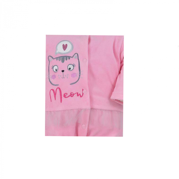 Salopeta cu maneca lunga pentru fete Koala Miau 07-440RZ-74-cm, Roz [2]