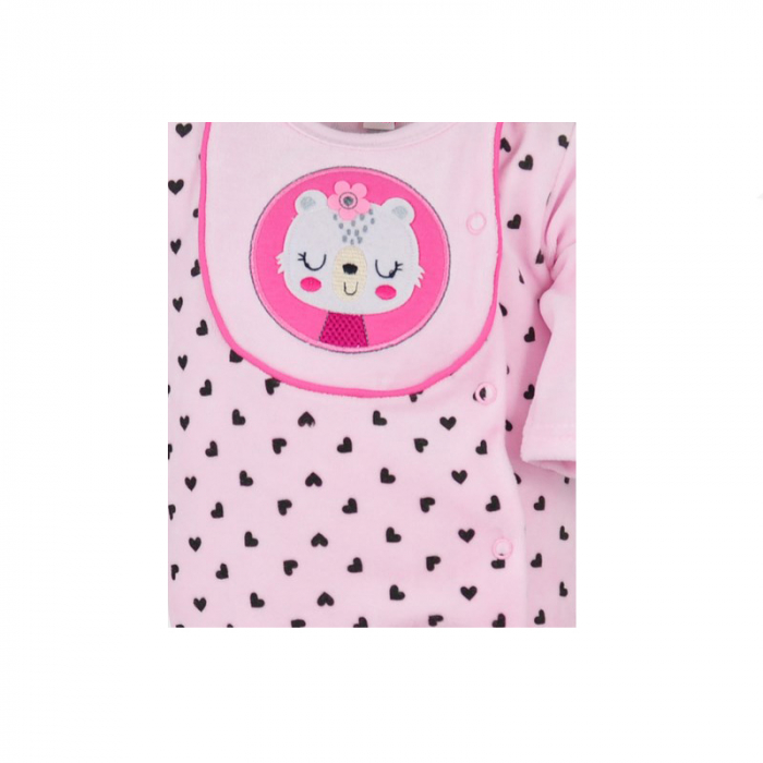 Salopeta cu maneca lunga pentru fete Koala Portret 05-664RZ-74-cm, Roz [2]