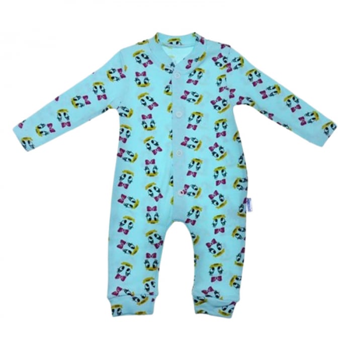 Salopeta cu maneca lunga, pentru fete, Mini Junior 100026T, Turcoaz [1]