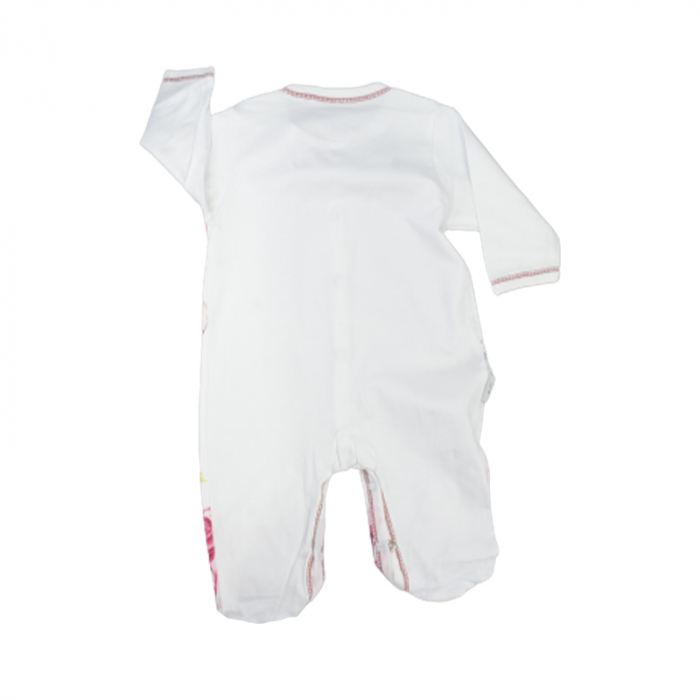 Salopeta cu maneca lunga pentru fete Mini Junior 110822-D, Alb [2]