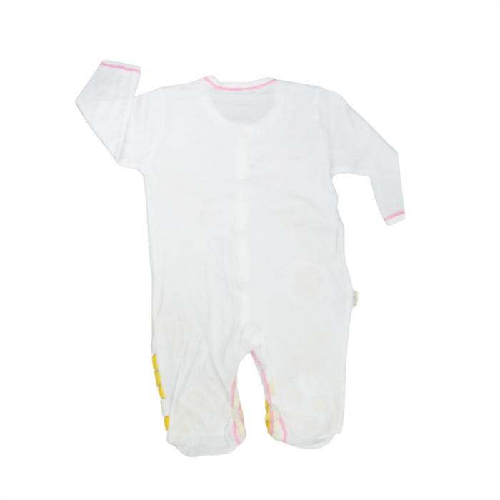 Salopeta cu maneca lunga pentru fete Mini Junior 110822-E, Alb [2]
