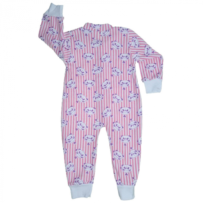 Salopeta cu maneca lunga pentru fete Mini Junior 220124-17, Roz [2]