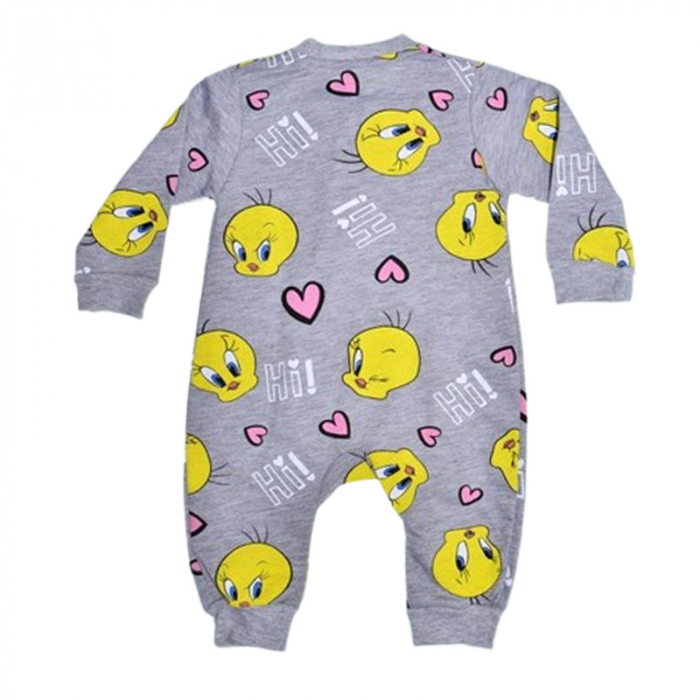 Salopeta cu maneca lunga, pentru fete, Mini Junior 8588G, Gri [2]