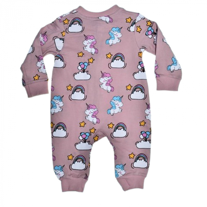Salopeta cu maneca lunga, pentru fete, Mini Junior 8604M, Mov [3]