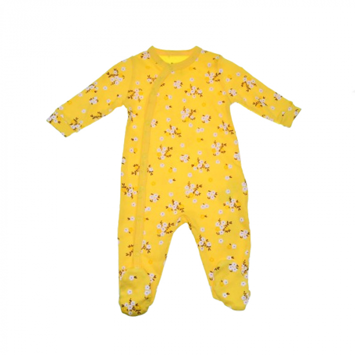 Salopeta cu maneca lunga pentru fete Mini Junior SALMJ-12, Galben [1]