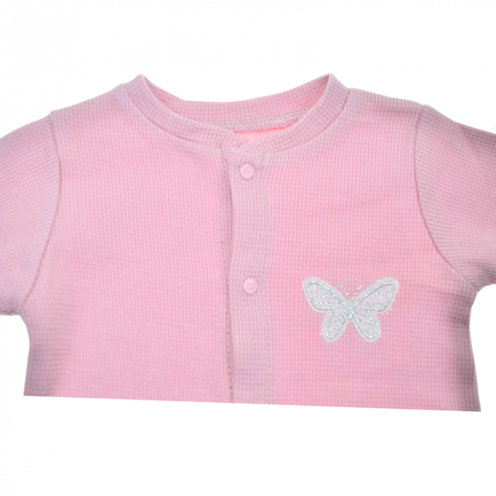 Salopeta cu maneca lunga pentru fete Mini Junior SALMJ-15, Roz [2]