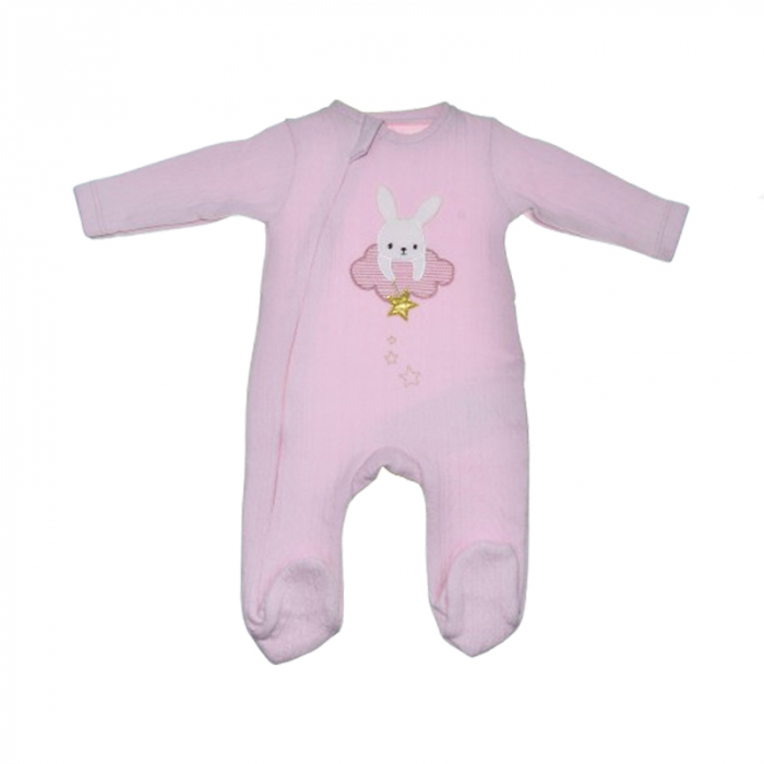 Salopeta cu maneca lunga pentru fete Mini Junior SALMJ-16, Roz [1]