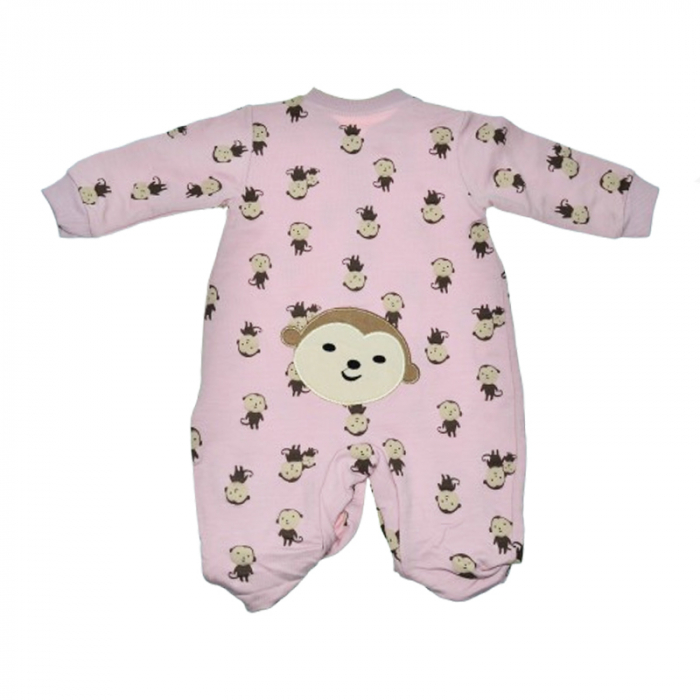 Salopeta cu maneca lunga pentru fete Mini Junior SALMJ-17, Roz [3]