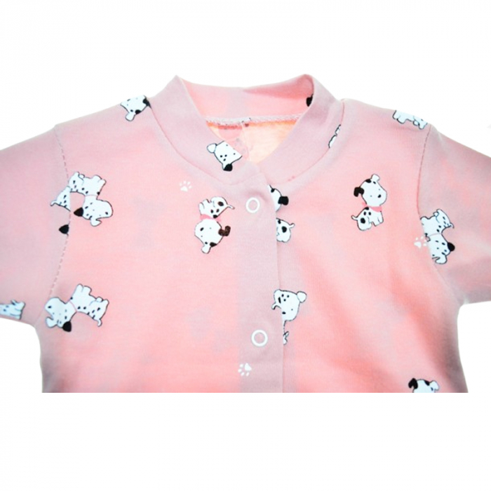 Salopeta cu maneca lunga pentru fete Mini Junior SALMJ-21, Roz [2]