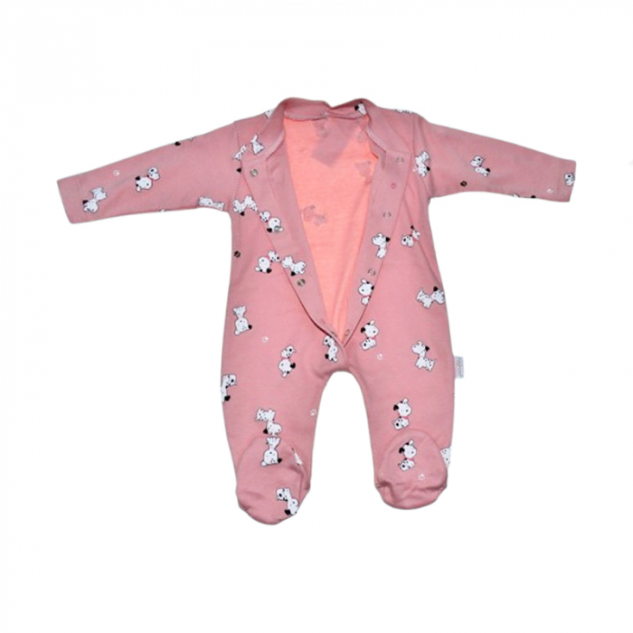 Salopeta cu maneca lunga pentru fete Mini Junior SALMJ-21, Roz [4]