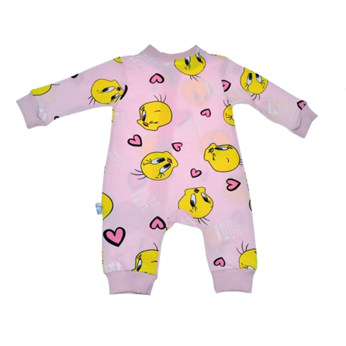 Salopeta cu maneca lunga pentru fete Mini Junior SALMJ-33, Roz [3]