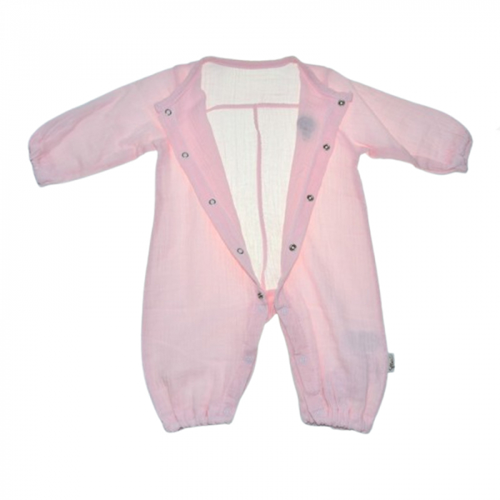 Salopeta cu maneca lunga pentru fete Mini Junior SALMJ-37, Roz [2]