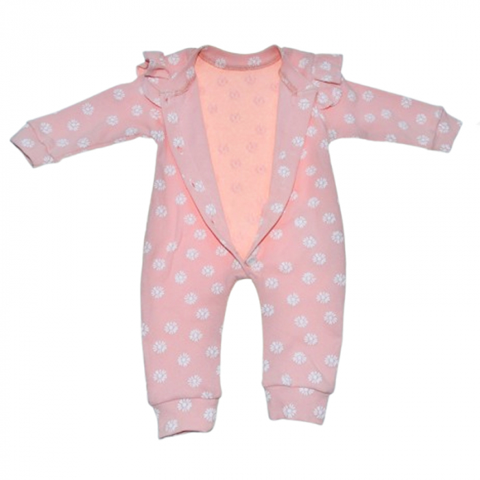 Set doua piese salopeta si bentita pentru fete Mini Junior SALMJ-39, Roz [3]